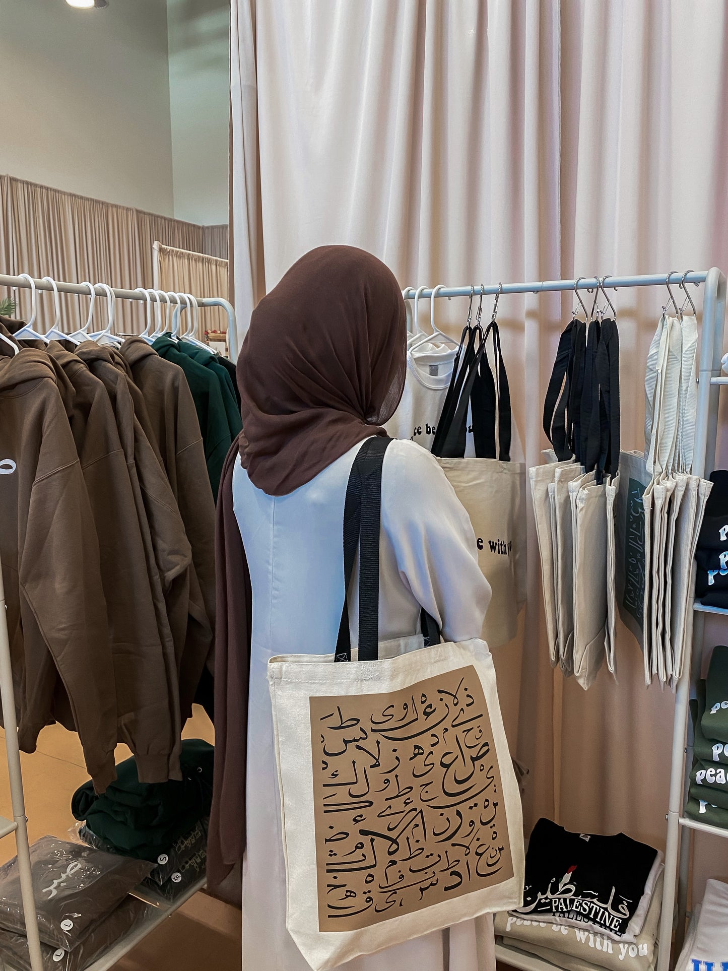 Arabic Alphabets tote bag