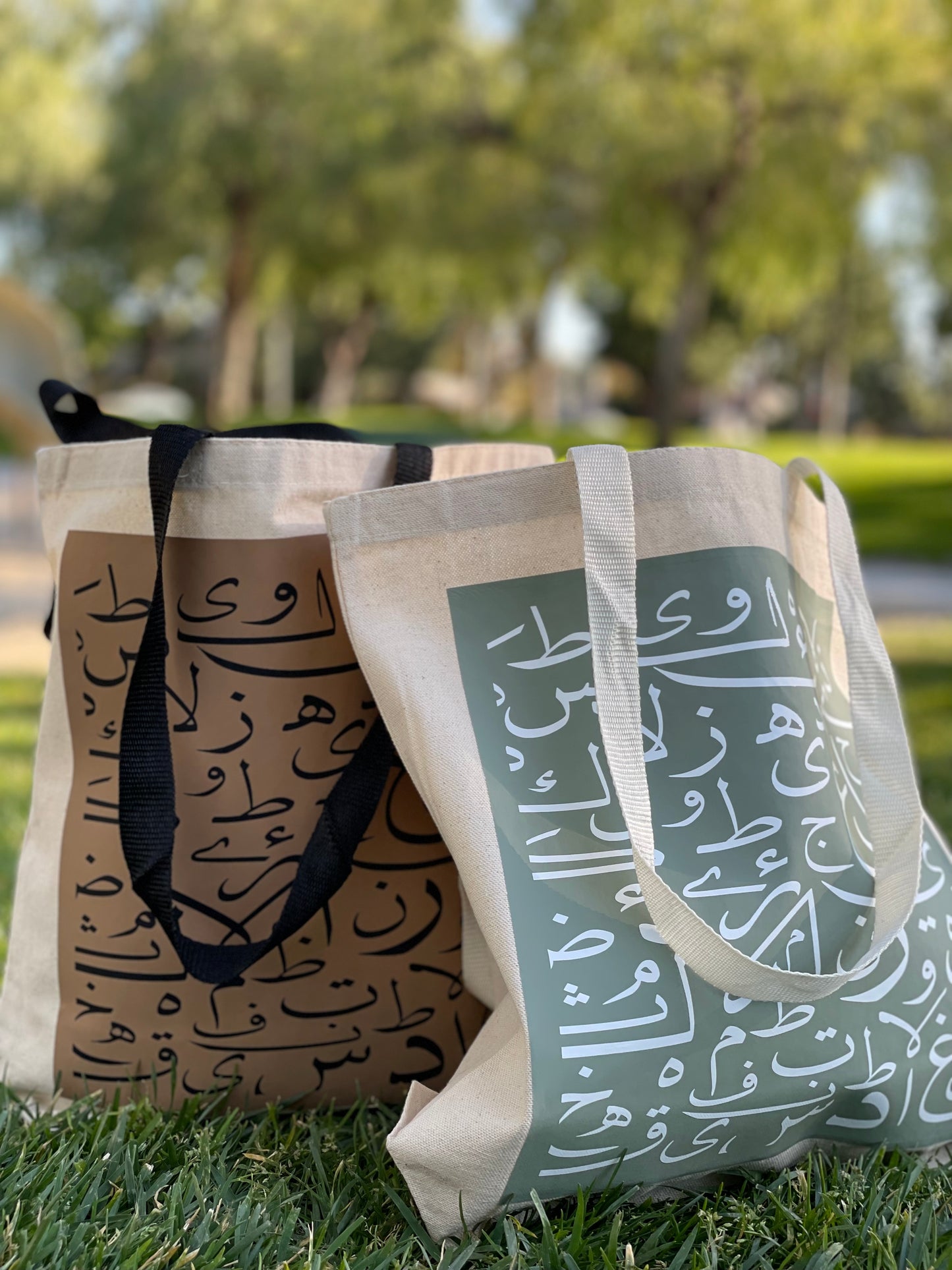 Arabic Alphabets tote bag