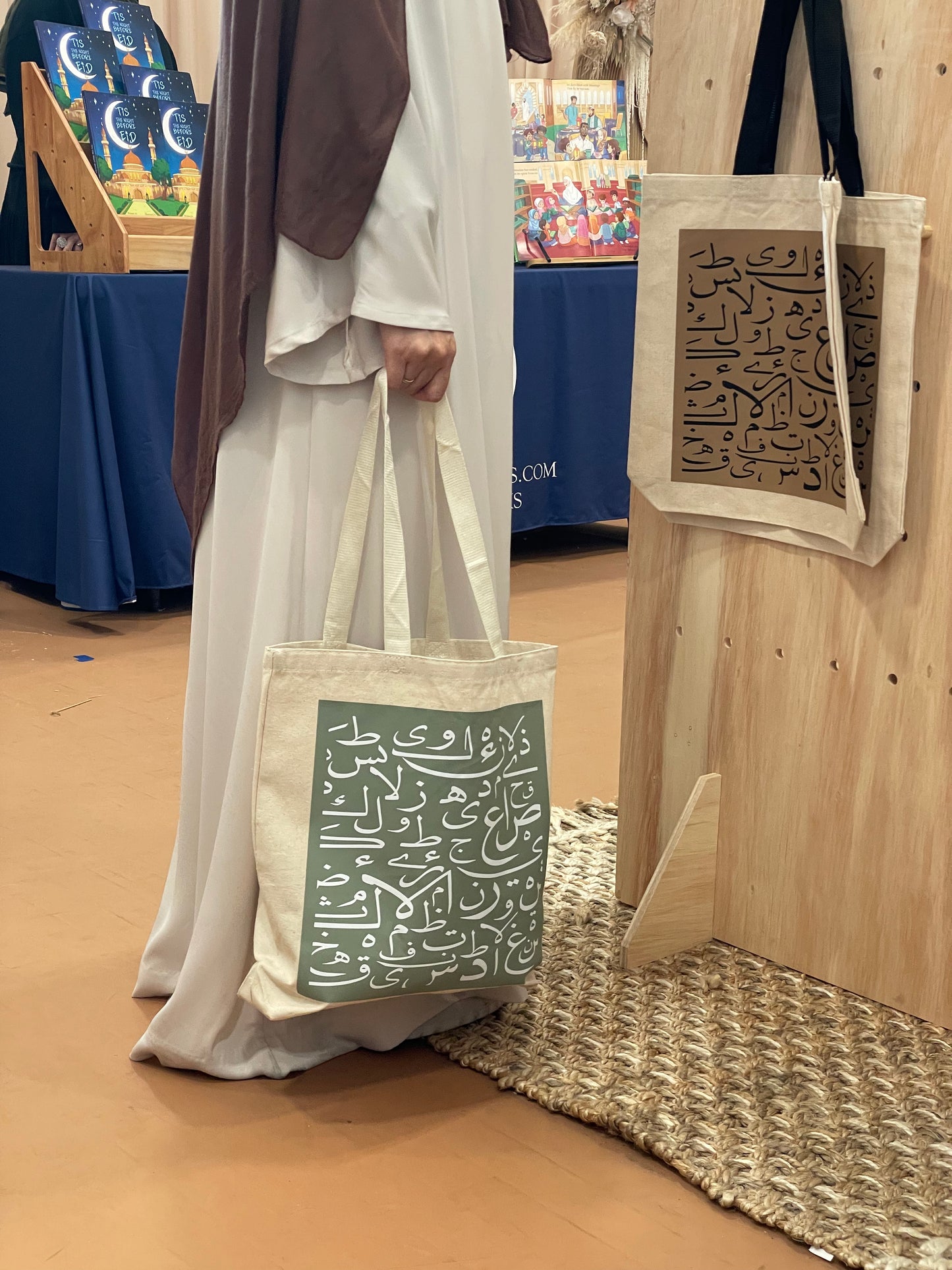 Arabic Alphabets tote bag