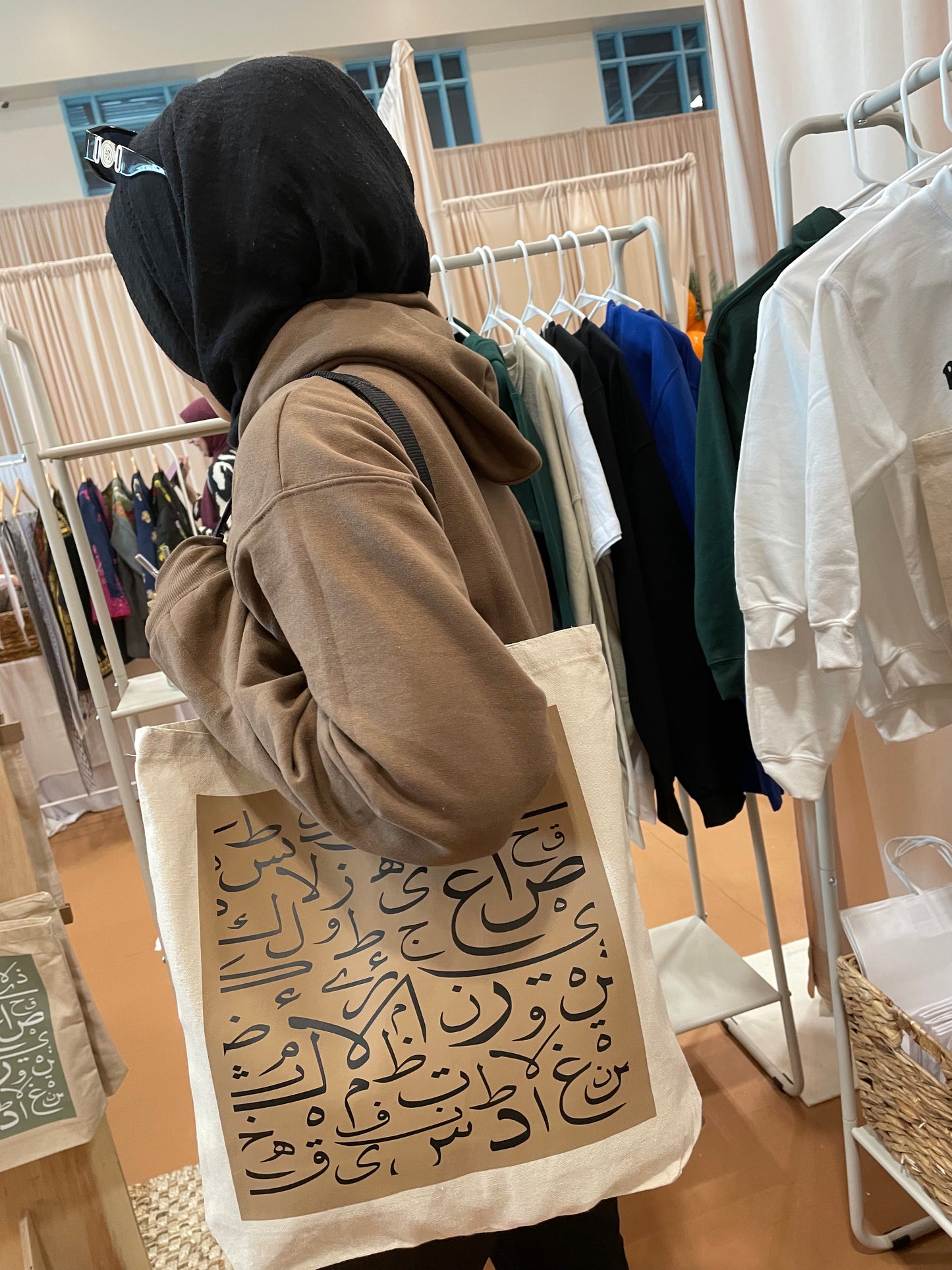 Arabic Alphabets tote bag